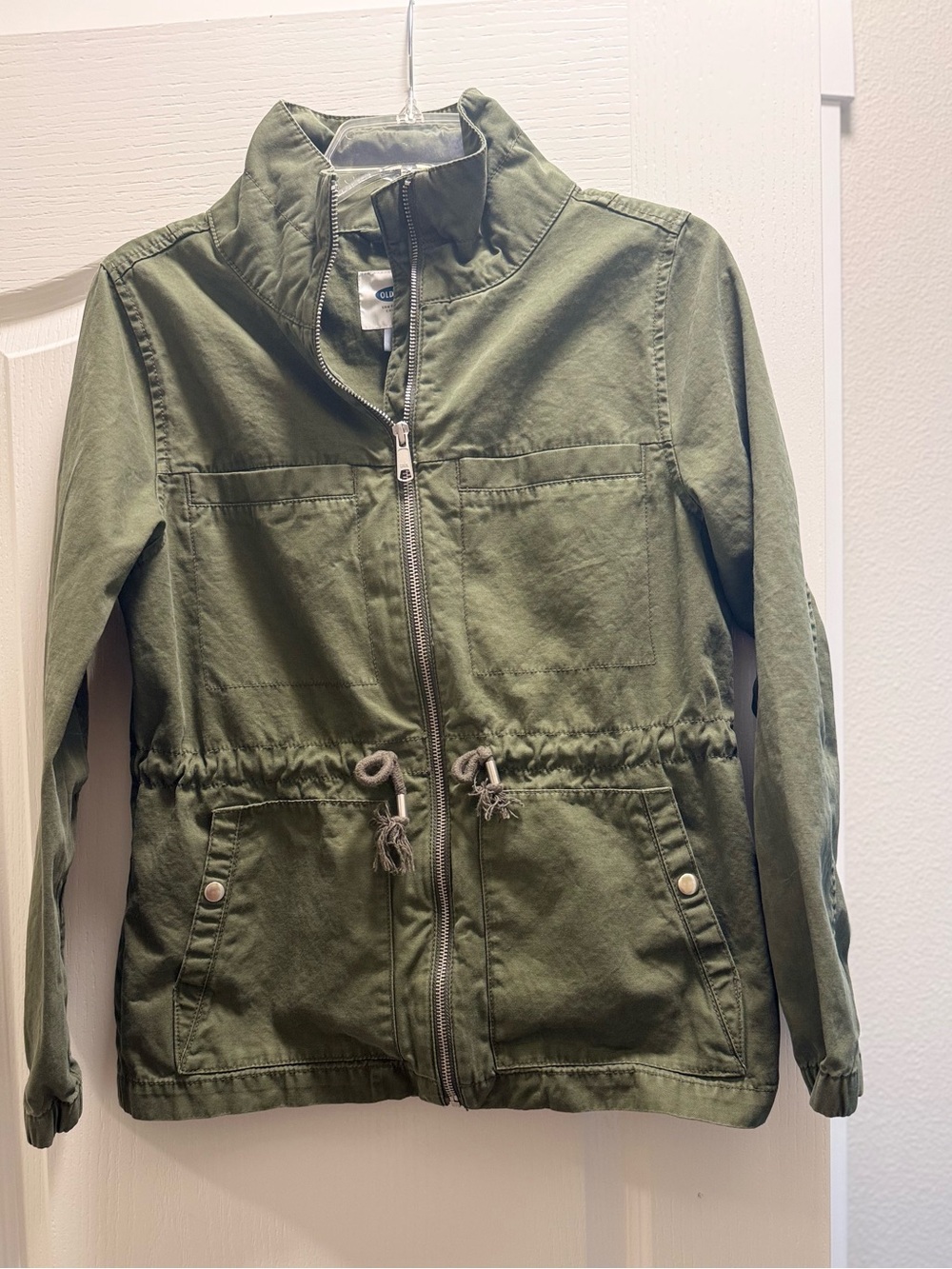 Old Navy Olive Green Drawstring Utility Jacket
